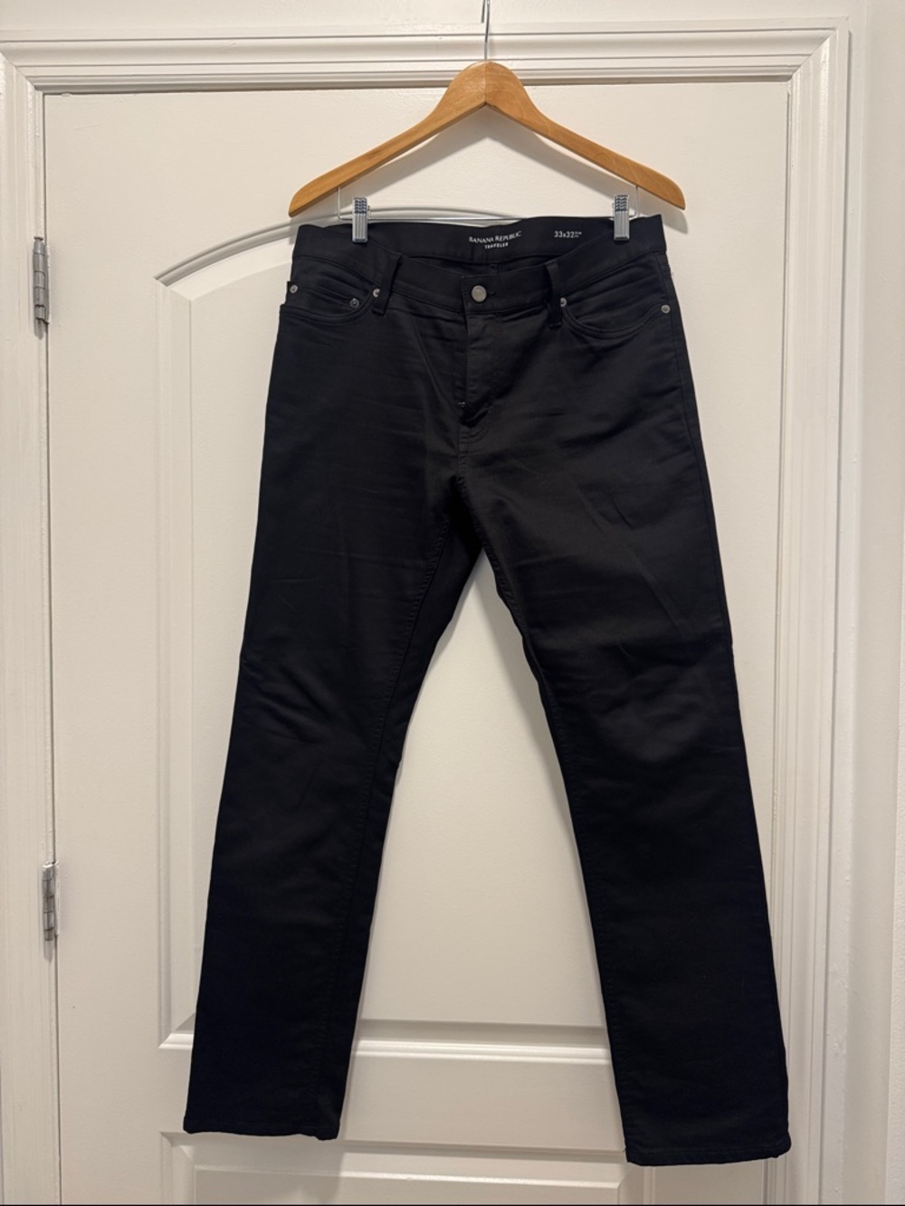 Banana Republic Men’s Slim Straight Black Jeans